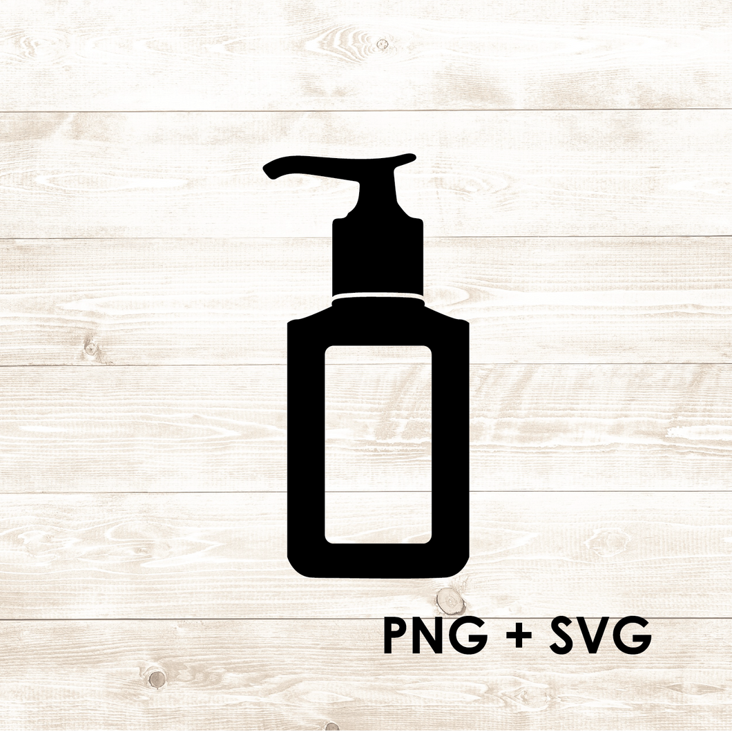 Sanitizer - Sanitizer Pump - SVG + PNG - Digital Download-Digital Download-Too Sweet SVGs