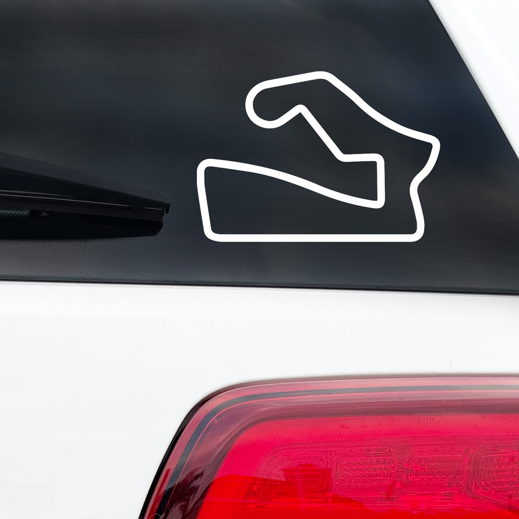 Road America Raceway Outline Race Track Decal-Too Sweet SVGs