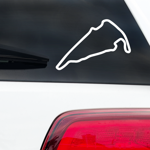 Virginia International Raceway Outline Race Track Decal-Too Sweet SVGs