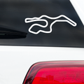 Sonoma Raceway Infineon Outline Race Track Decal-Too Sweet SVGs
