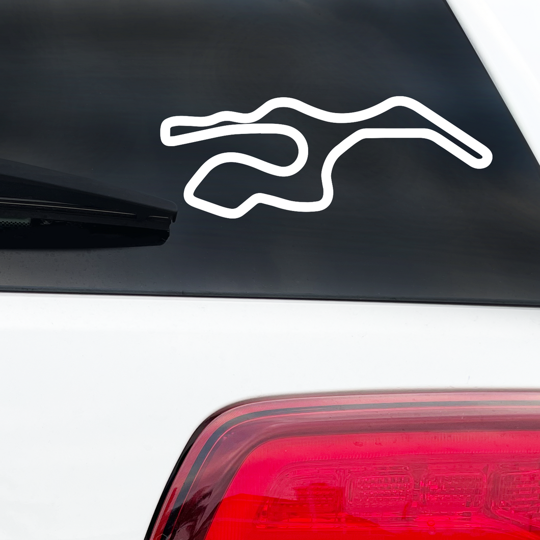 Sonoma Raceway Infineon Outline Race Track Decal-Too Sweet SVGs