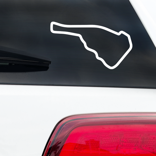 Road Atlanta Track Outline Decal Racetrack Race Track Decal-Too Sweet SVGs