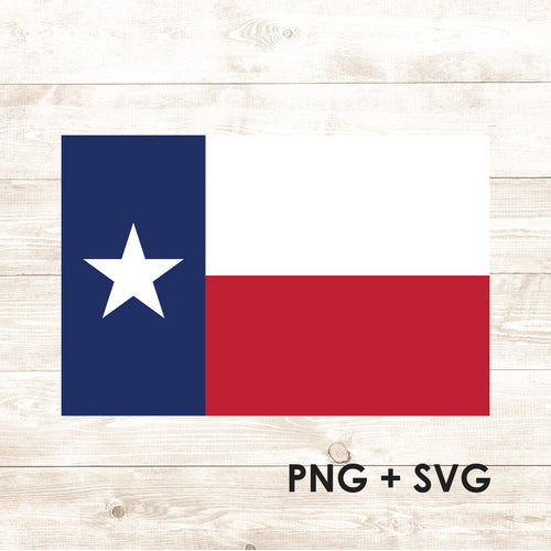 Texan Flag - Texas Flag - SVG + PNG - Digital Download-Digital Download-Too Sweet SVGs