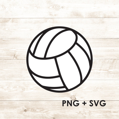 Volleyball - Sport Ball - SVG + PNG - Digital Download-Digital Download-Too Sweet SVGs