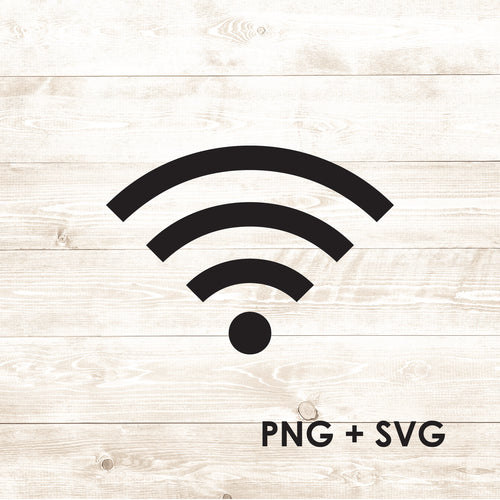 Wifi - Wifi Squared Edges - Coffee Shop Wifi - SVG + PNG - Digital Download-Digital Download-Too Sweet SVGs