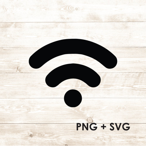 Wifi - Wifi Two Bars - Coffee Shop Wifi - SVG + PNG - Digital Download-Digital Download-Too Sweet SVGs